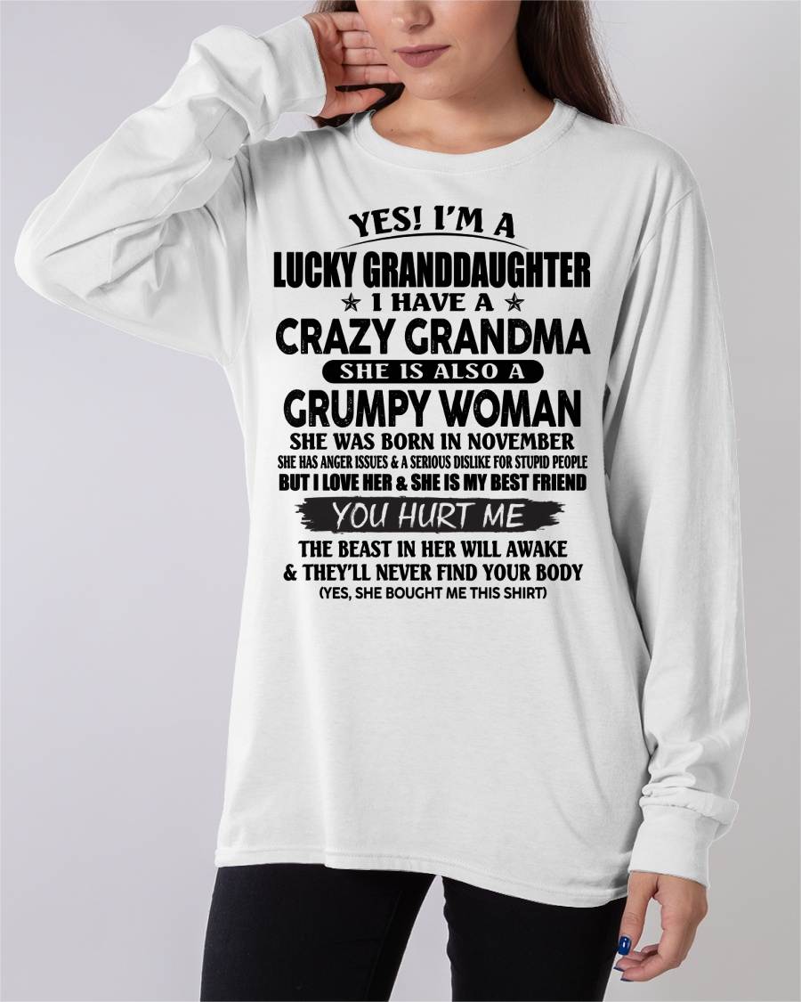 NOVEMBER - LUCKY GRANDDAUGHTER OF CRAZY GRANDMA - PERFECT GIFT FROM GRANDMA - KATE11 (SKU12-146-11)
