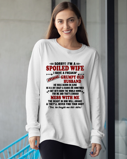 JUNE - AWESOME WIFE - PERFECT GIFT FOR YOUR HUSBAND - (SKU2606-251-06)