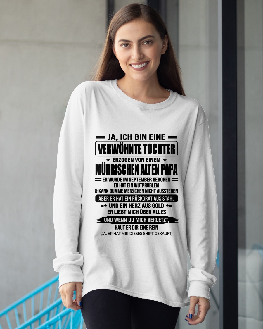 SEPTEMBER - GRUMMELIGER PAPA - PERFEKTES GESCHENK VON PAPA AN TOCHTER - (SKU2606-146-09)