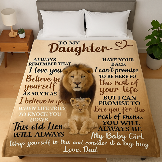 Special Gift For Your Daughter Blanket - From Dad