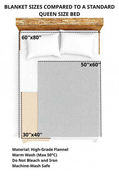 BLANKET FOR DAUGHTER – COMFORT & WARMTH GIFT FROM MOM Sherpa Fleece Quilt Blanket KATE00 (SKUB12-97)