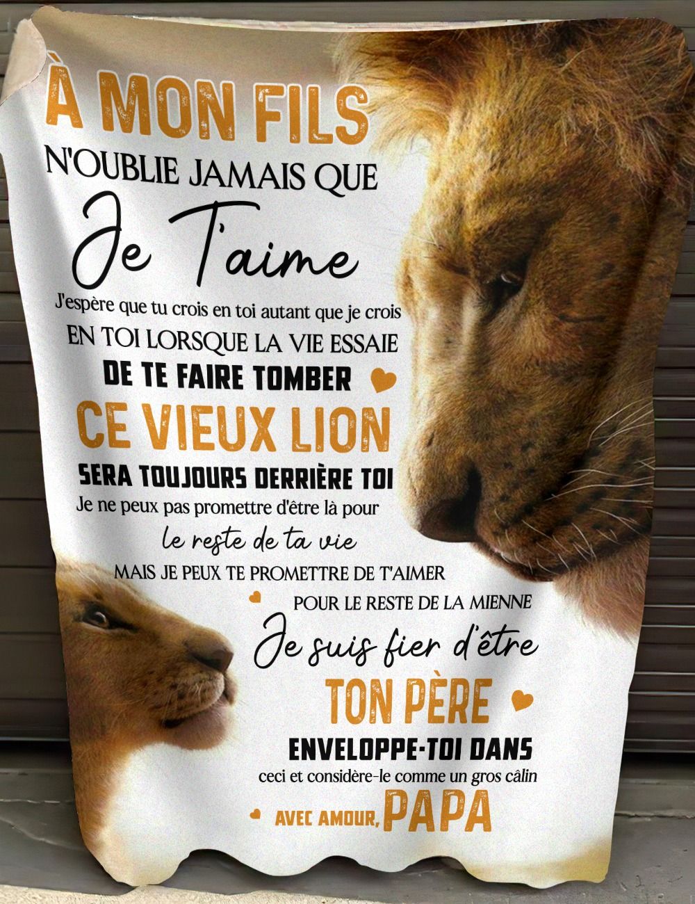 Cadeau Spécial Pour Ton Fils Couverture - De Papa