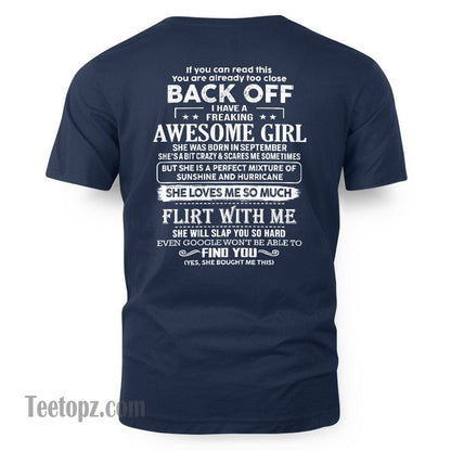 September – Awesome Girlfriend Born In September – Special gift for your Boyfriend – From Wife KATE09 (SKU06-17-09)