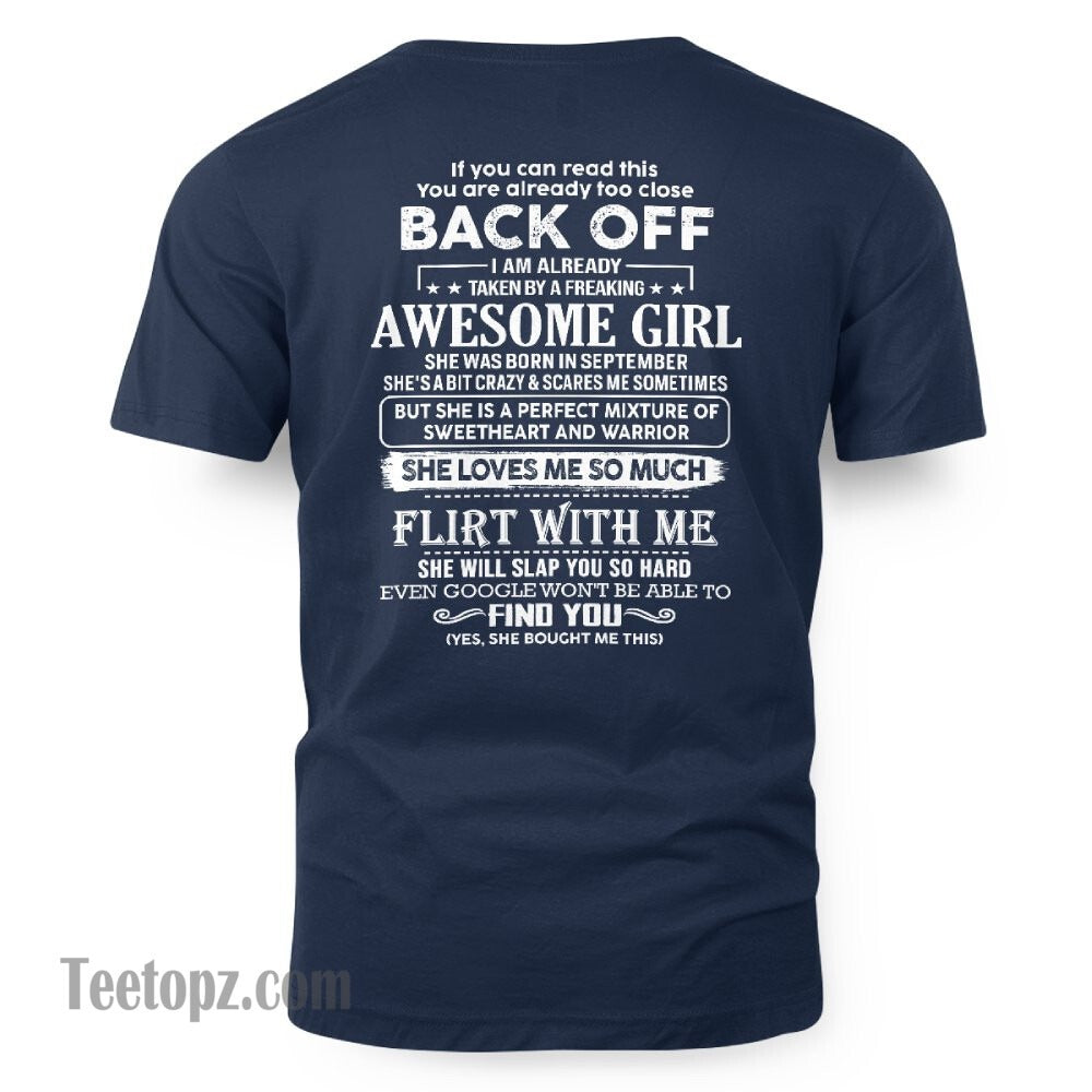 September – Awesome Girlfriend Born In September – Special gift for your Boyfriend – From Wife KATE09 (SKU06-25-09)