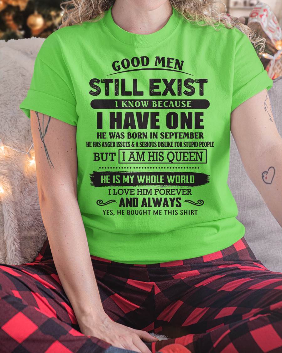 September - Good Men Still Exist - Perfect Gift For Girlfriend, Wife From Husband - KATE09 (SKU07-166-09)