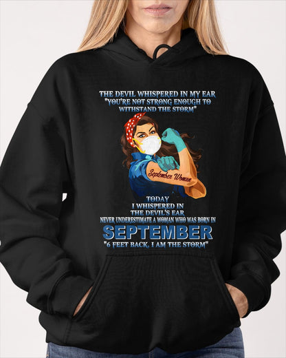 Never Underestimate A Woman Born In September – September Woman “I Am The Storm” - FMA / KATE09 (SKU12-322-09)
