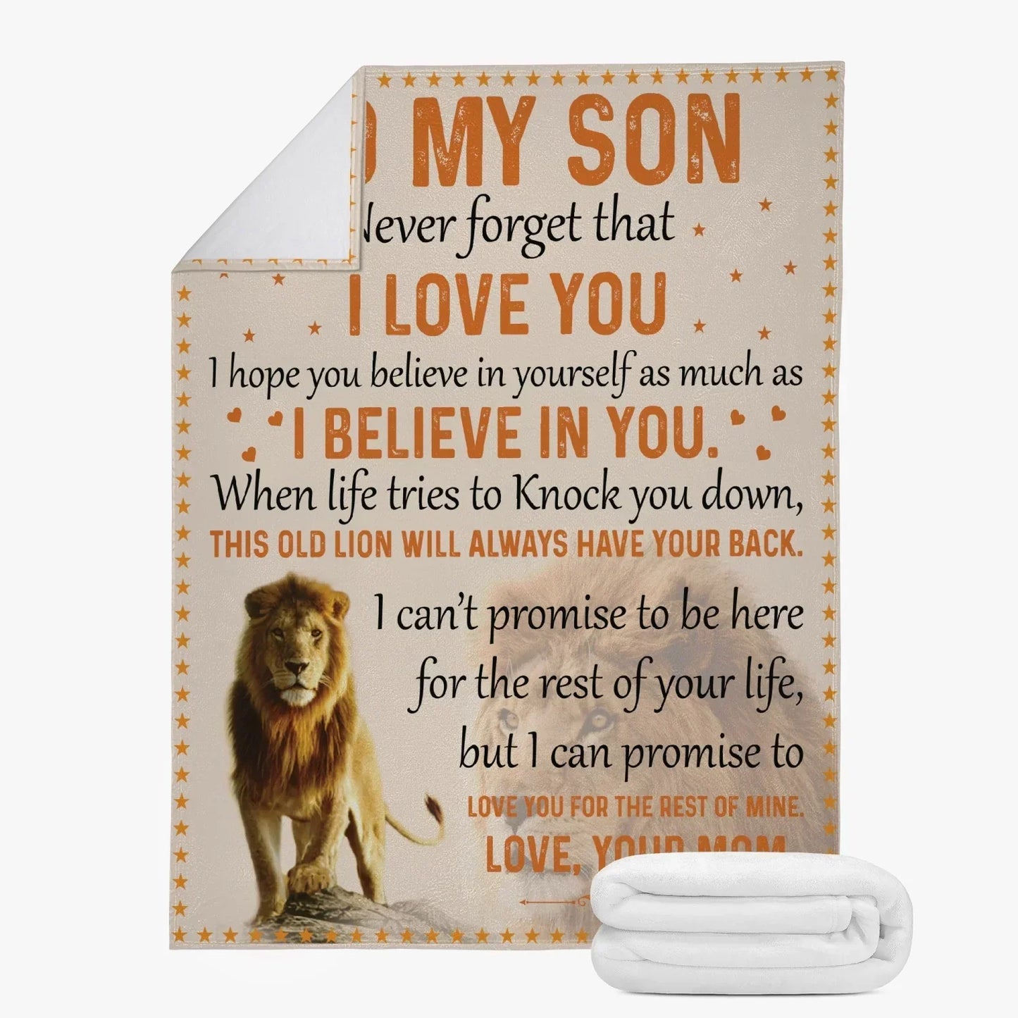 Son Never Forget Blanket - from mom