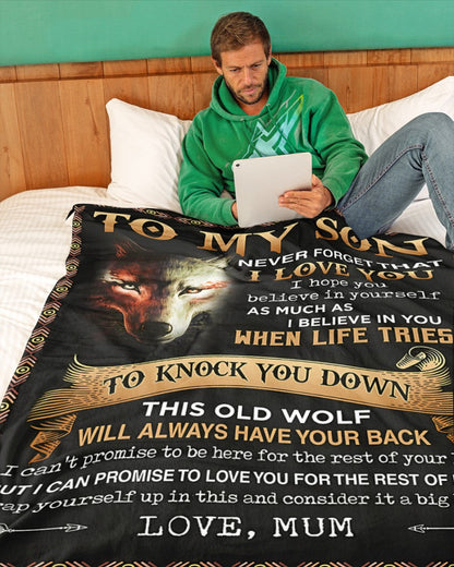 Special Gift For Your Son Blanket - From Mum (SKUB07-47)