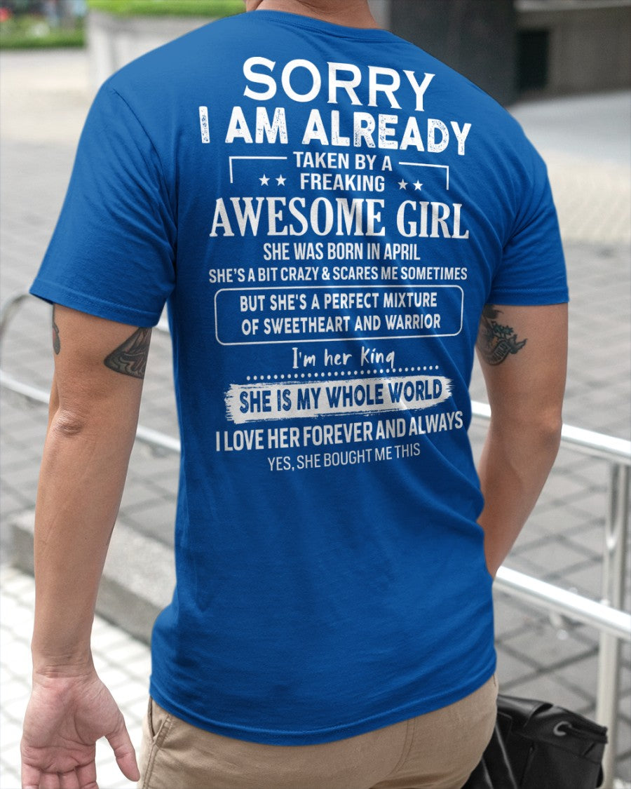 April - Awesome girl - Perfect gift for your boyfriend - (SKU04-86-04) - From Wife KATE04