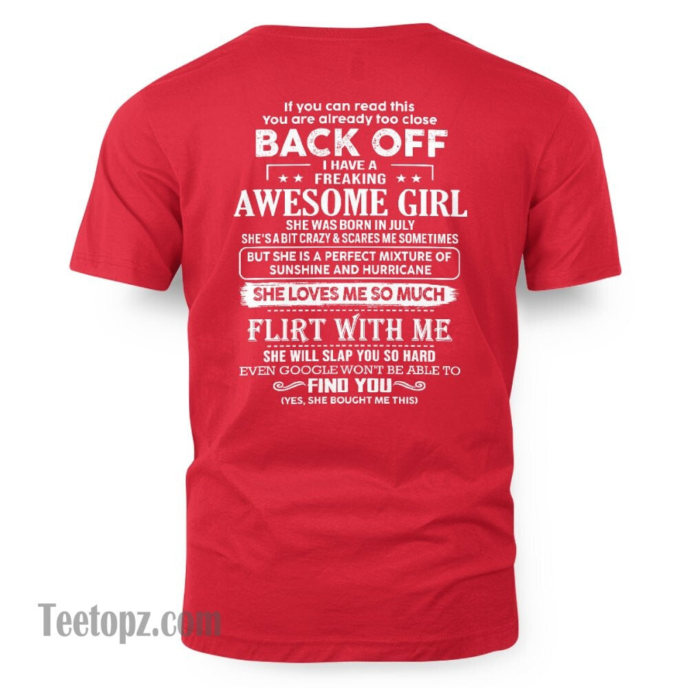 July – Awesome Girlfriend Born In July – Special gift for your Boyfriend – From Wife KATE07 (SKU06-17-07)