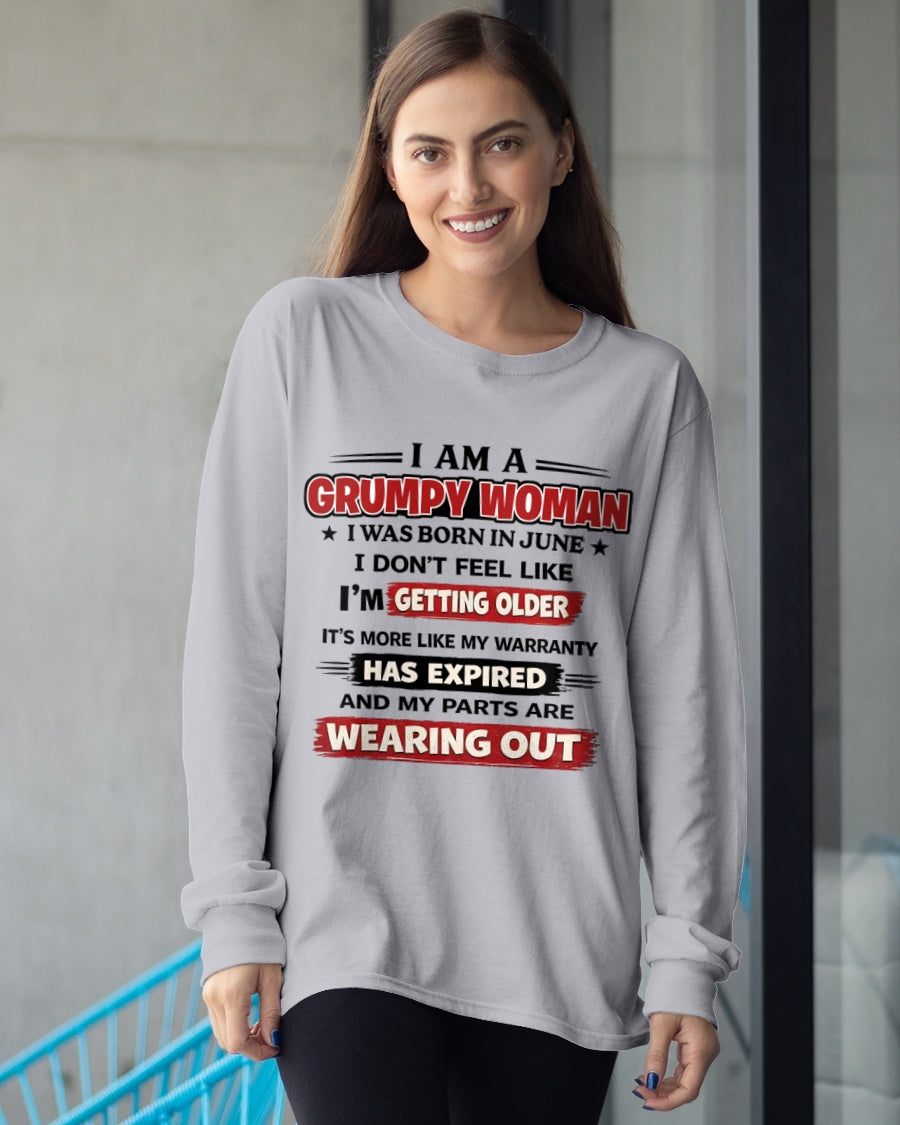 KATE06 - Funny Grumpy Woman Shirt Born in June – Birthday Gift Idea - FMA (SKU2602-177-06)