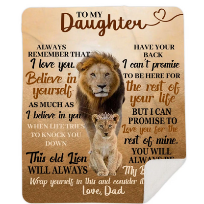 Special Gift For Your Daughter Blanket - From Dad
