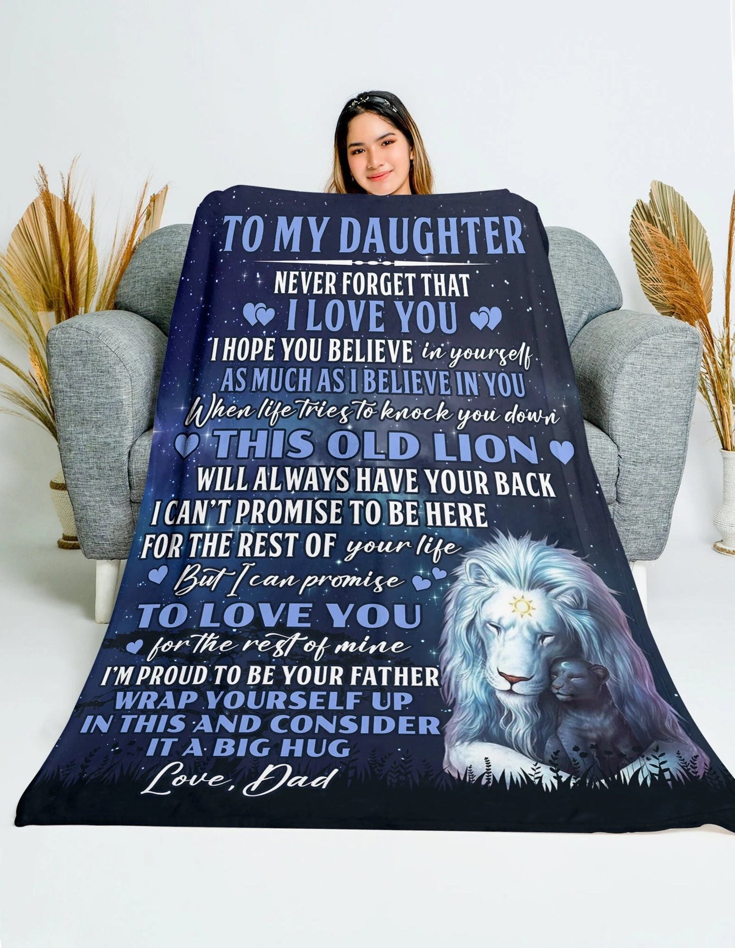 Special Gift For Your Daughter Blanket - From Dad