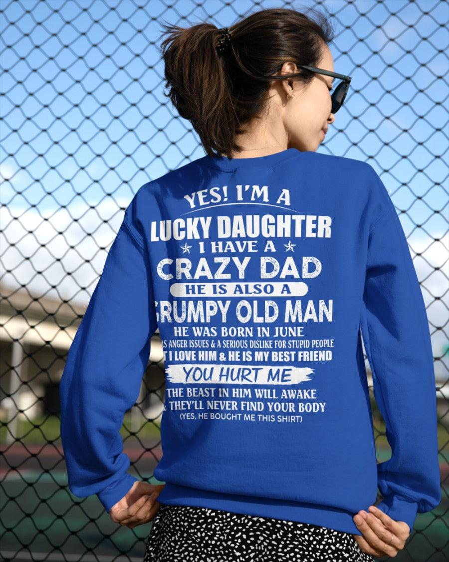 June - Awesome Grumpy Old Dad - Special gift for your daughter From Dad - KATE06 (SKU10-50-06)