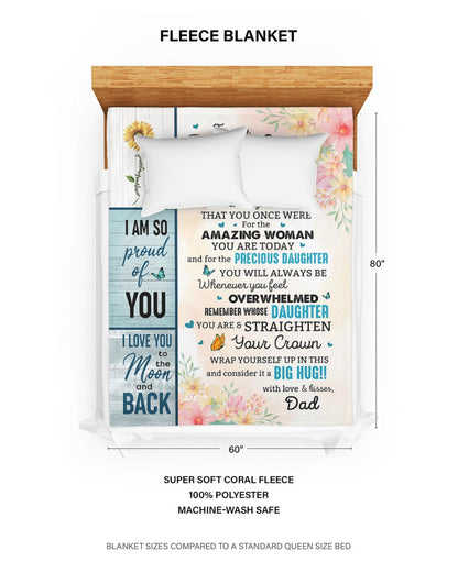 Special Gift For Your Daughter Blanket - From Dad