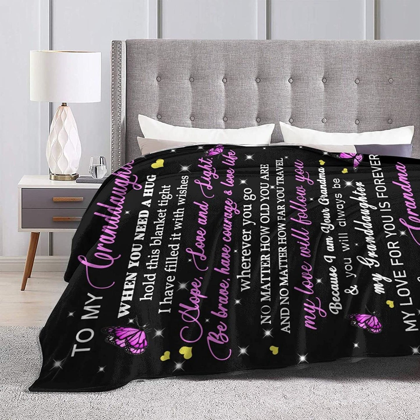 Special Gift For Your Granddaughter Blanket - From Grandma (SKUB12-270)