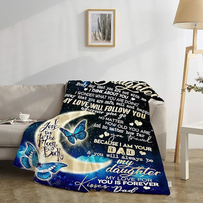 Special Gift For Your Daughter Blanket - From Dad