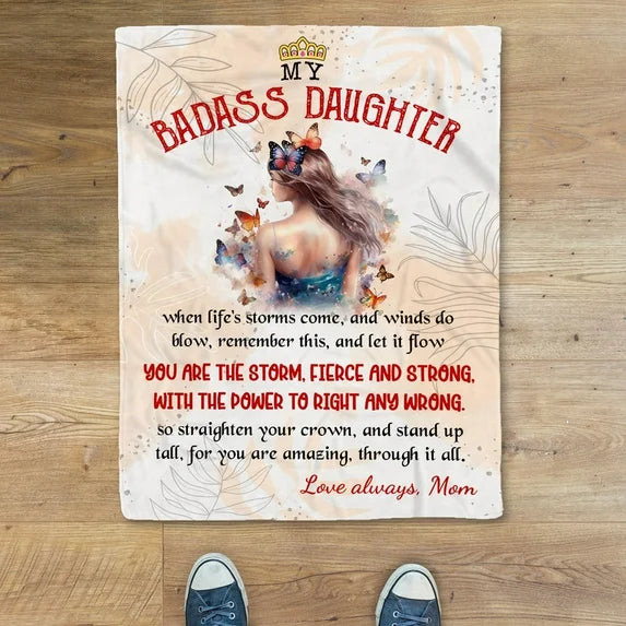 BLANKET FOR GRANDDAUGHTER - GIFT FROM GRANDMA - COMFORT & WARMTH GIFT