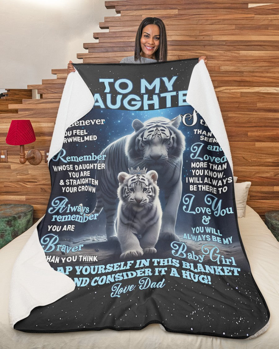 Special Gift For Your Daughter Blanket - From Dad (SKU-CHAU-B04)