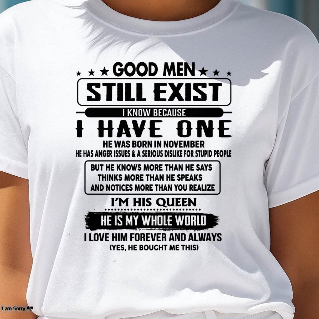 November - Good men Still Exist - gift for your girlfriend, wife from Husband - KATE11 (SKU-GM-11)