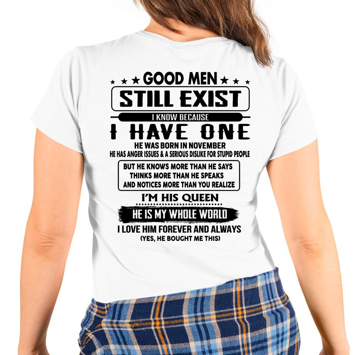 November - Good men Still Exist - gift for your girlfriend, wife from Husband - KATE11 (SKU-GMSAU-11)