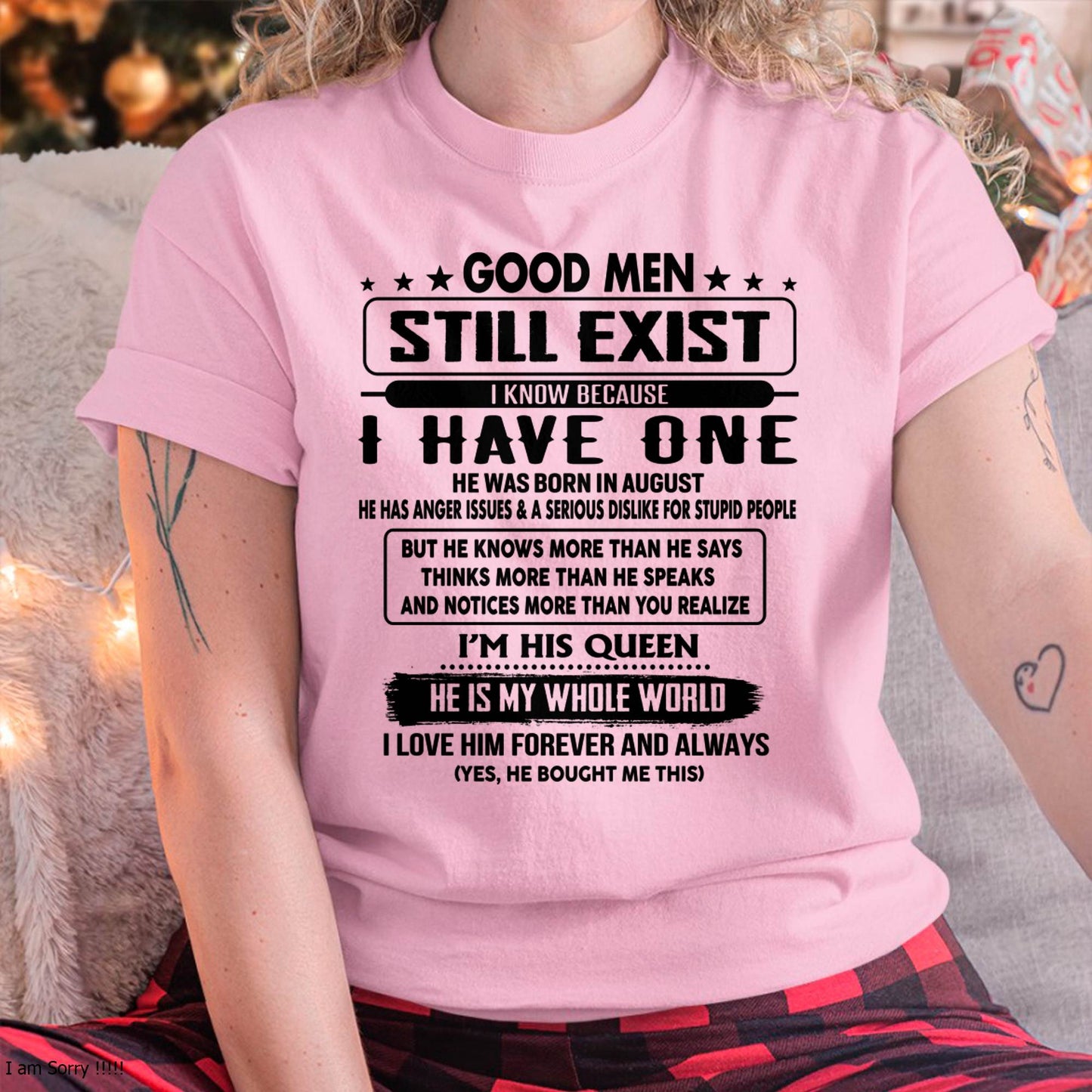 August - Good men Still Exist - gift for your girlfriend, wife from Husband - KATE08 (SKU-GM-08)