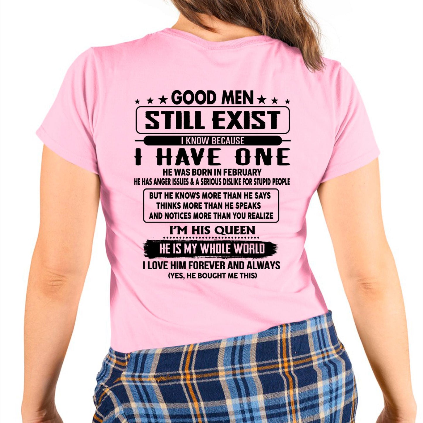 February - Good men Still Exist - gift for your girlfriend, wife from Husband - KATE02 (SKU-GMSAU-02)