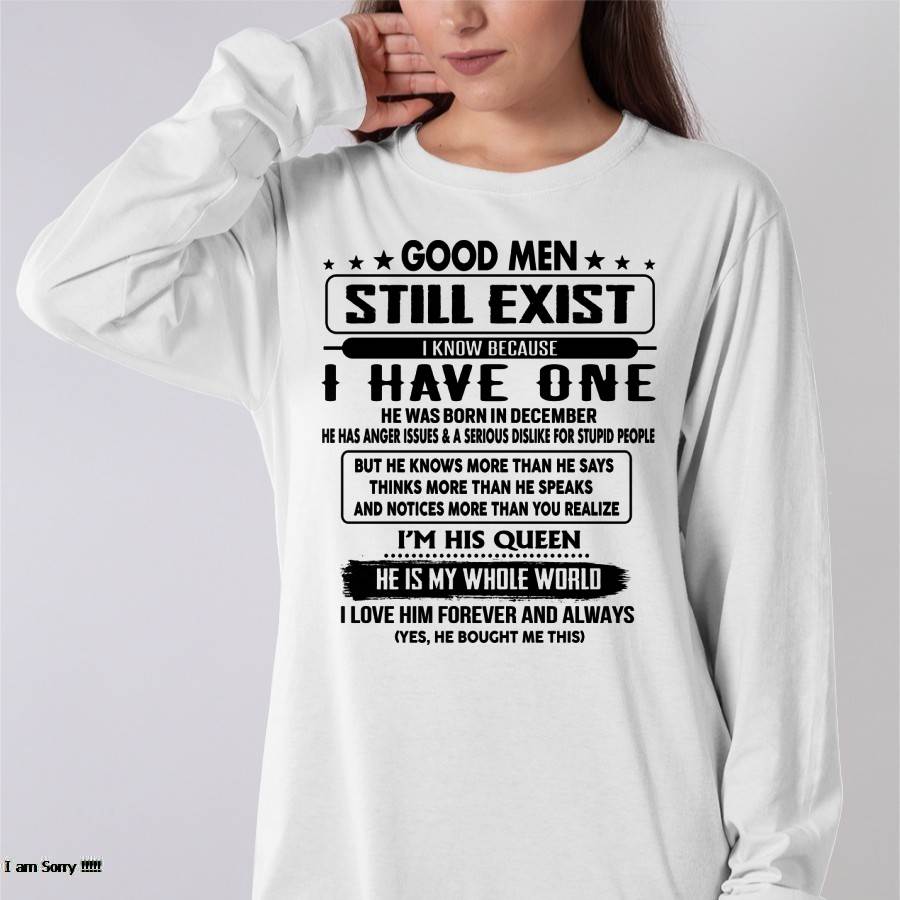 December - Good men Still Exist - gift for your girlfriend, wife from Husband - KATE12 (SKU-GM-12)