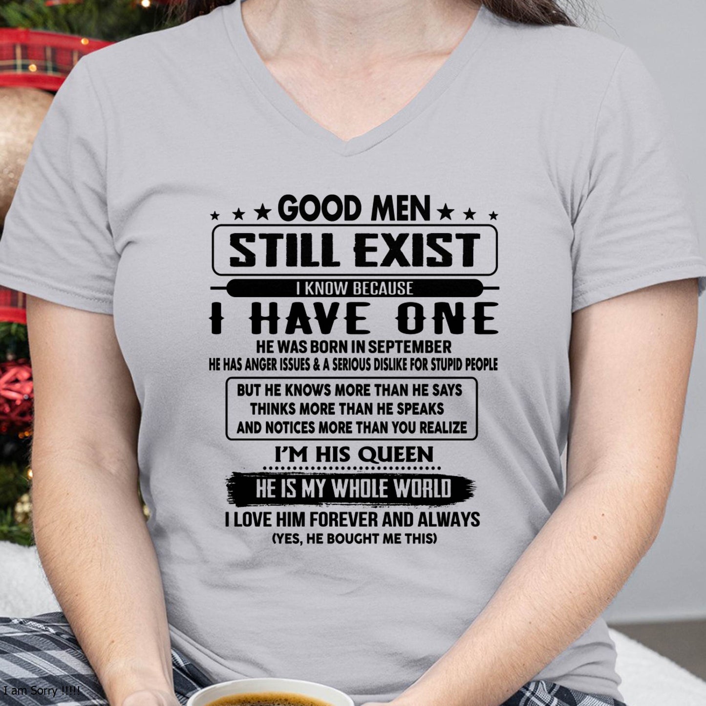 September - Good men Still Exist - gift for your girlfriend, wife from Husband - KATE09 (SKU-GM-09)