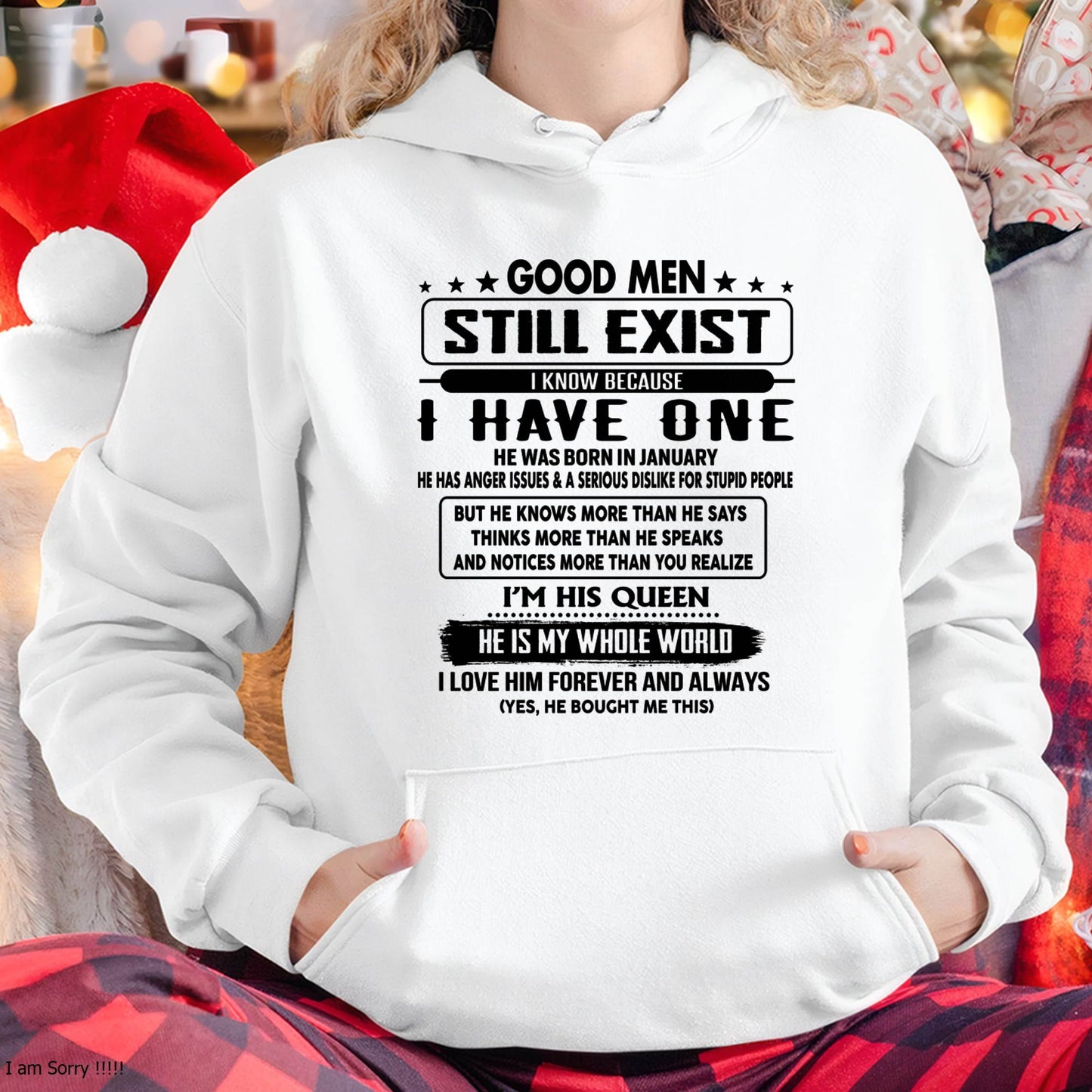 January - Good men Still Exist - gift for your girlfriend, wife from Husband - KATE01 (SKU-GM-01)