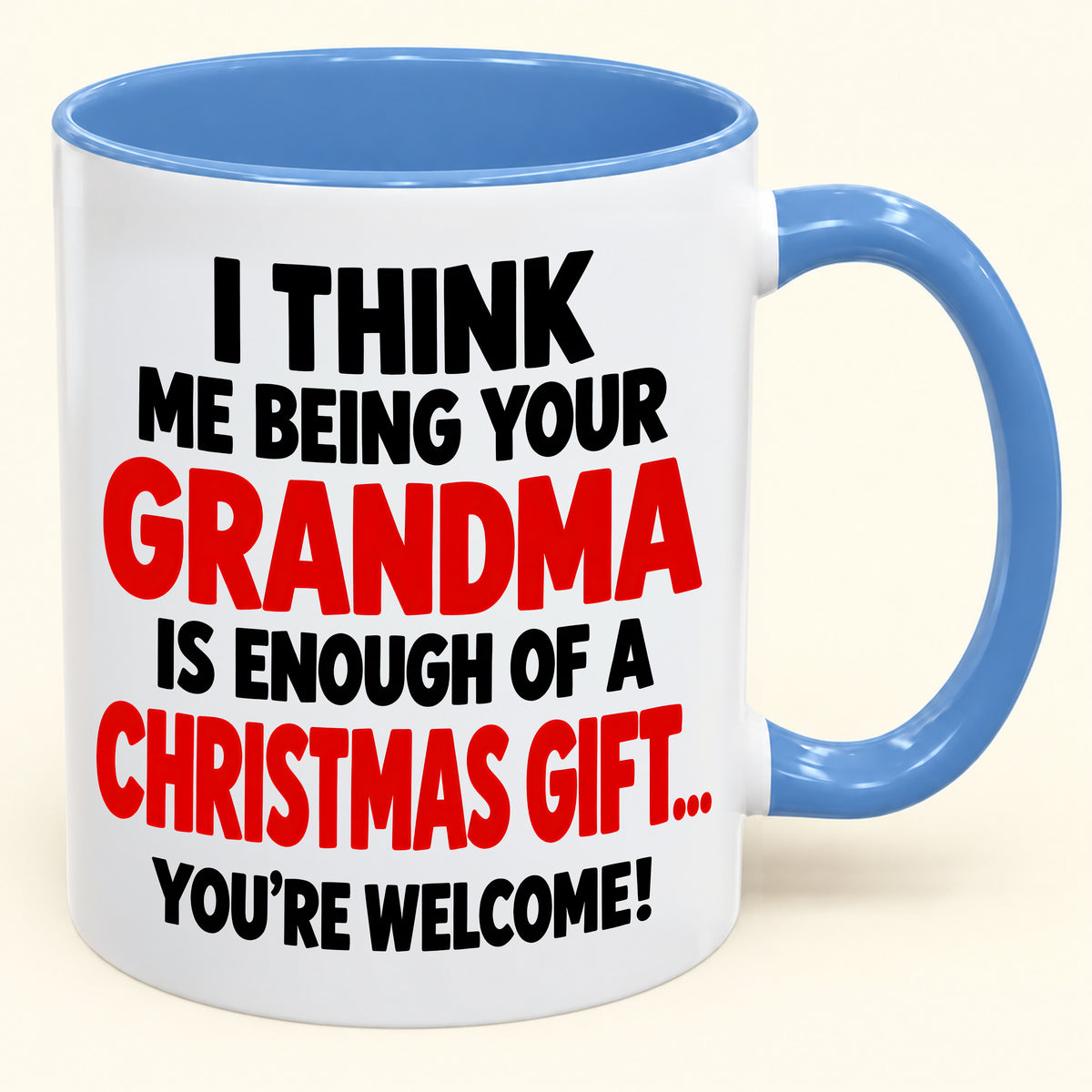Christmas Mug - Being Your Grandma Is Enough Of A Christmas Gift - Funny Christmas Gift - FROM GRANDMA TO GRANDCHILD (SKU2610-440)