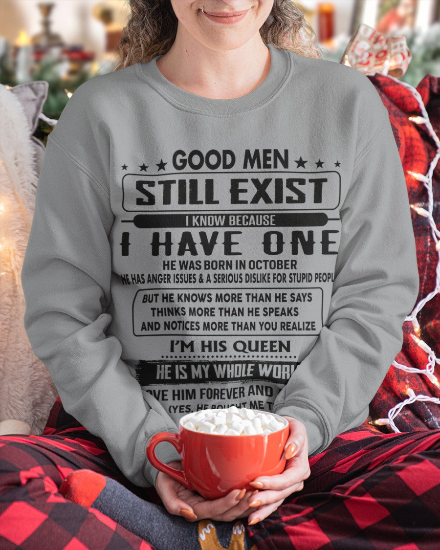 October - Good men Still Exist - gift for your girlfriend, wife from Husband - KATE10 (SKU-GM-10)