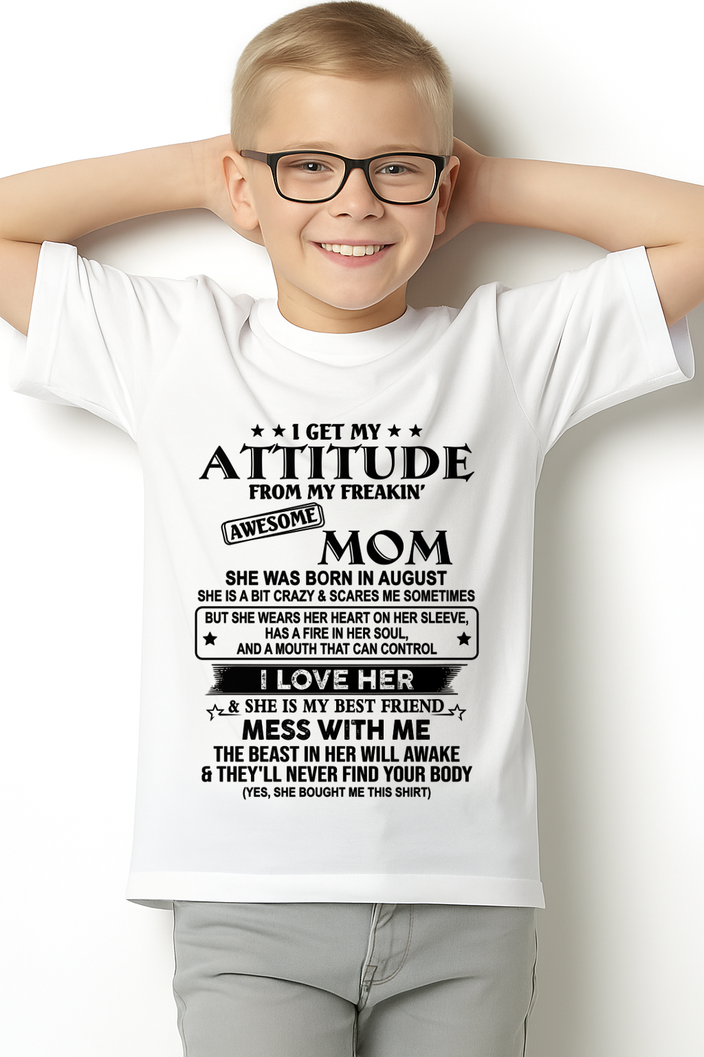 AUGUST - AWESOME MOM - PERFECT GIFT FOR YOUR MOM (SKU2606-125-08)