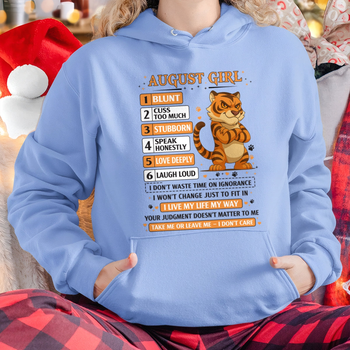 "I AM A AUGUST GIRL" - Birthday Gift For August Girls - FMA KATE08 (SKU2602-219-08)