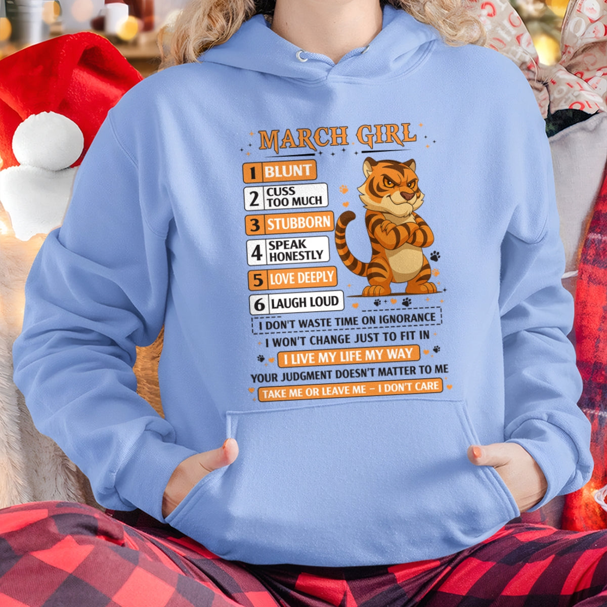 "I AM A MARCH GIRL" - Birthday Gift For March Girls - FMA KATE03 (SKU2602-219-03)