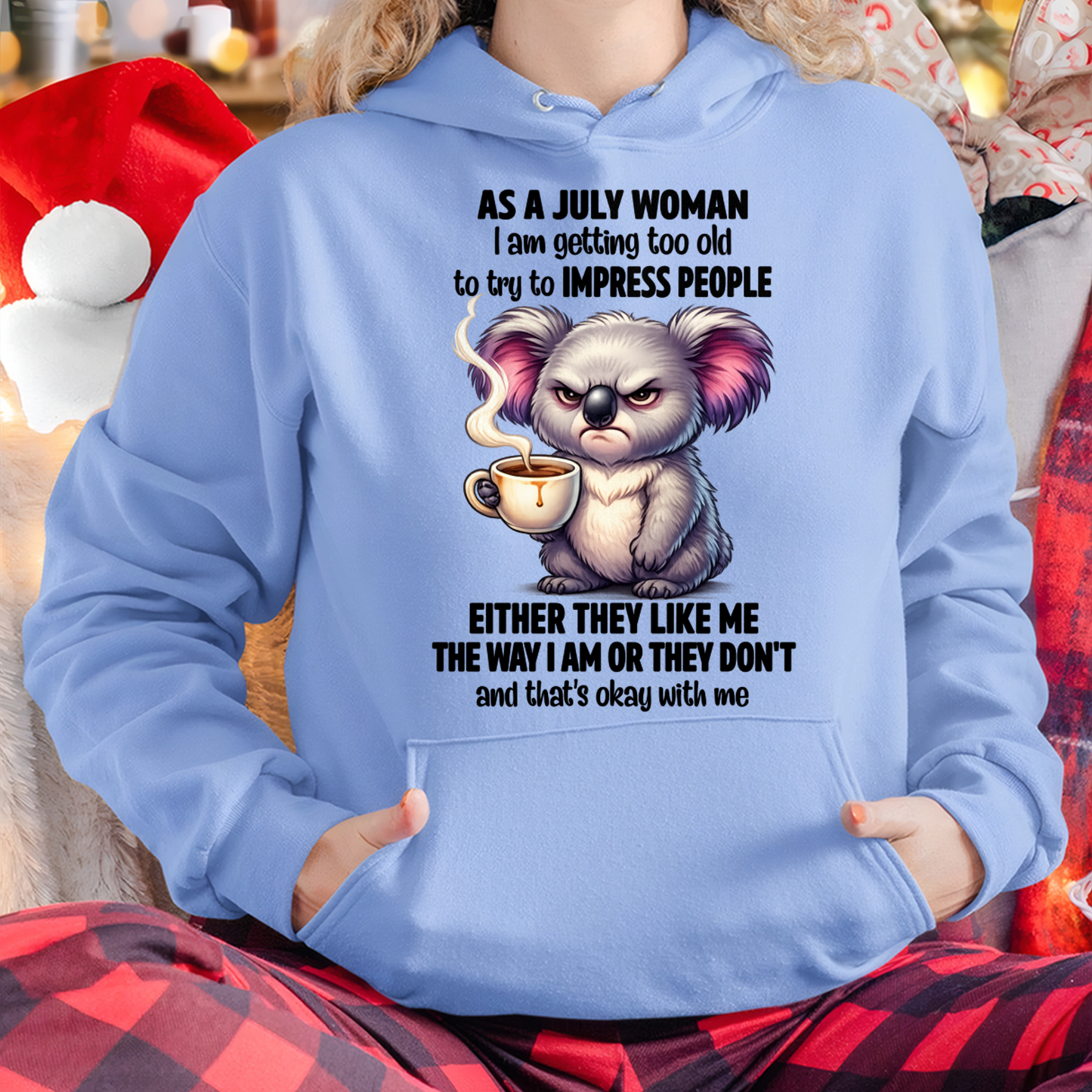 JULY – July Woman Koala Shirt – Funny Women Birthday Gift Idea (SKU2604-205-07)