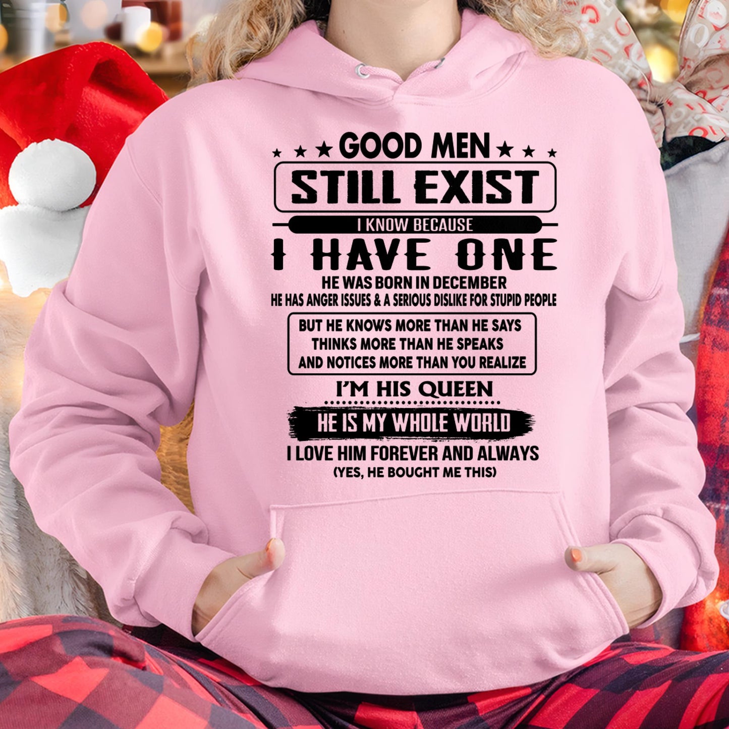 December - Good men Still Exist - gift for your girlfriend, wife from Husband - KATE12 (SKU-GM-12)