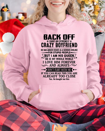 Back Off I Have An Extremely Crazy Boyfriend - - Gift For Wife From Husband - KATE00 (SKUT-BACKOFF-00)