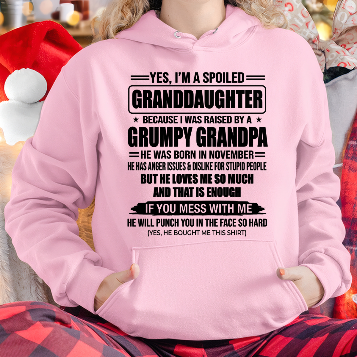 NOVEMBER - GRUMPY GRANDPA - PERFECT GIFT FOR YOUR GRANDDAUGHTER - (SKU2606-345-11)
