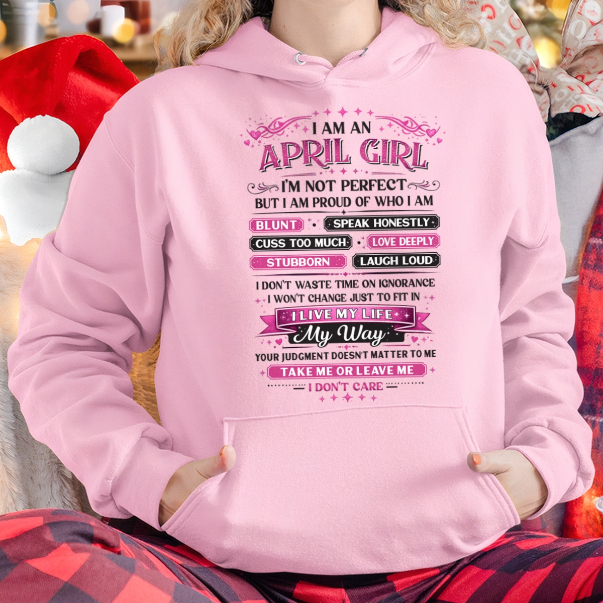 "I AM AN APRIL GIRL" - Birthday Gift For April Girls - FMA KATE04 (SKU26T-01260-04)