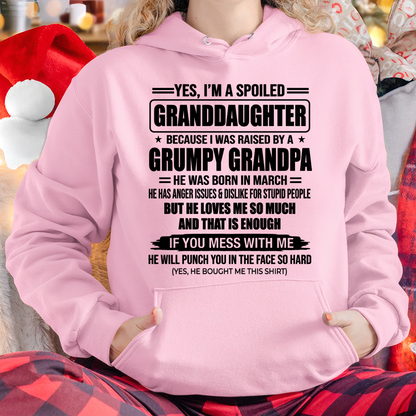 MARCH - GRUMPY GRANDPA - PERFECT GIFT FOR YOUR GRANDDAUGHTER - (SKU2606-345-03)