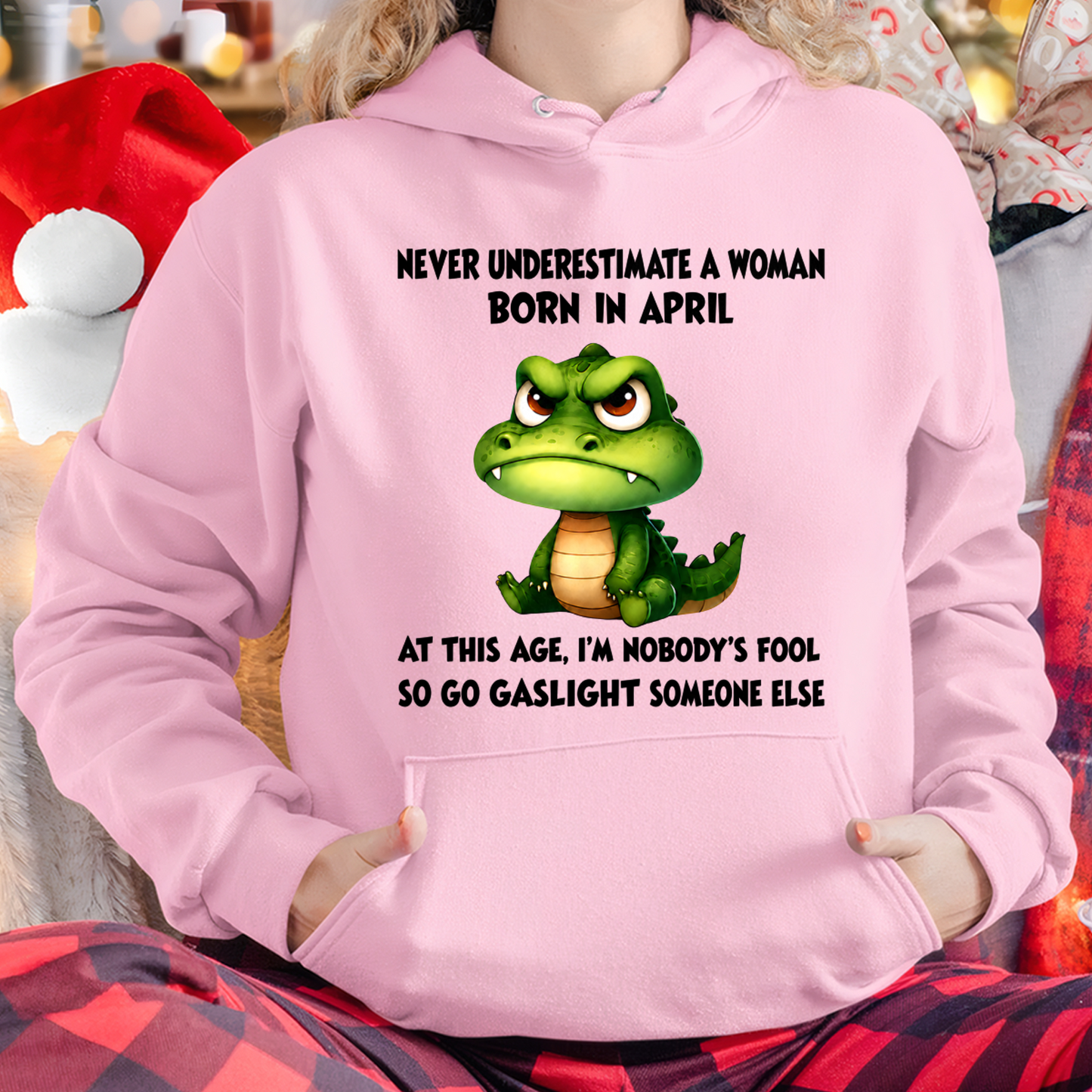APRIL - FUNNY WOMAN ALLIGATOR SHIRT – Go Gaslight Someone Else - (SKU2606-323-04)