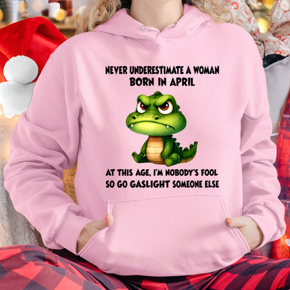 APRIL - FUNNY WOMAN ALLIGATOR SHIRT – Go Gaslight Someone Else - (SKU2606-323-04)