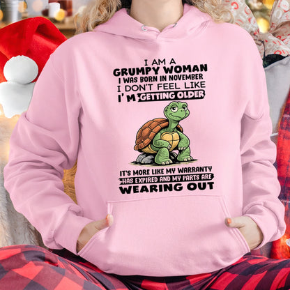 KATE11 - Funny Grumpy Woman Shirt Born in November – Birthday Gift Idea - FMA (SKU2602-178-11)