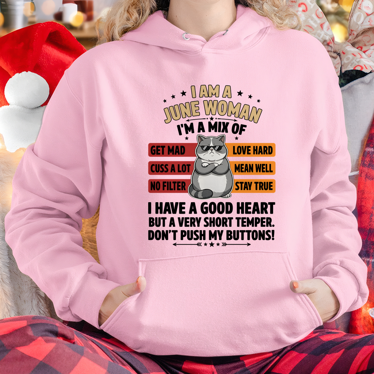 JUNE WOMAN SHIRT – Mix Personality No Filter – Birthday Gift (SKU2604-277-06)