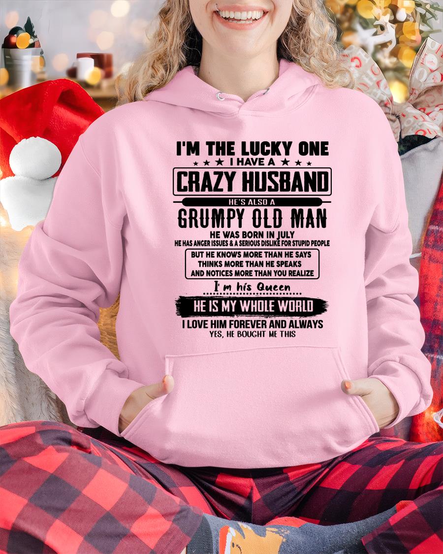 July - I am Lucky One I Have A Crazy Husband - Gift for Wife From Husband - KATE07 (SKUT-LUCKYONE-07)