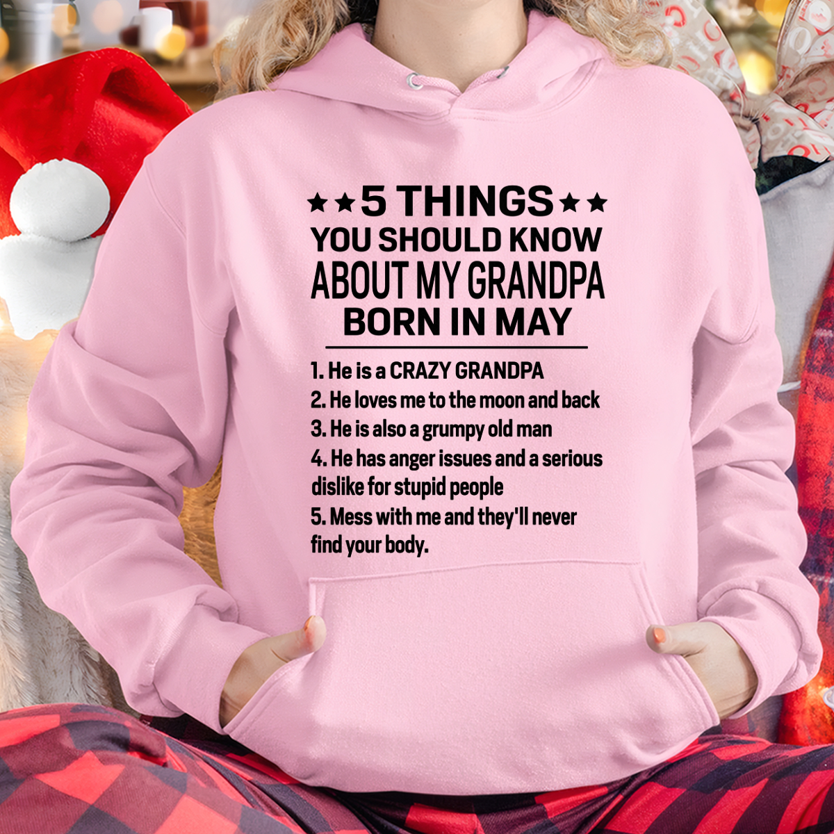 MAY - 5 Things You Should Know About My May Grandpa - From Grandpa To Grandchild - Funny T-Shirt (SKU2607-258-05)