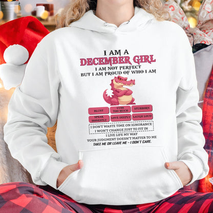 December Girl Shirt – Birthday Gift for Women - KATE12 FMA (SKU10-80-12)