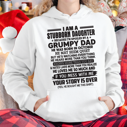 OCTOBER - I'M A STUBBORN DAUGHTER - FROM DAD TO DAUGHTER - KATE10 (SKU26T-01-52-10)