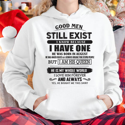 August - Good Men Still Exist - Perfect Gift For Girlfriend, Wife From Husband - KATE08 (SKU07-166-08)